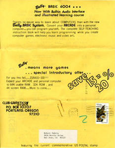 Club: Gametics (June 1982)